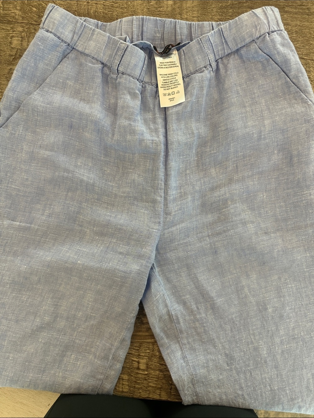 Quince Light Blue 2 piece Linen Set - Picture 10 of 11